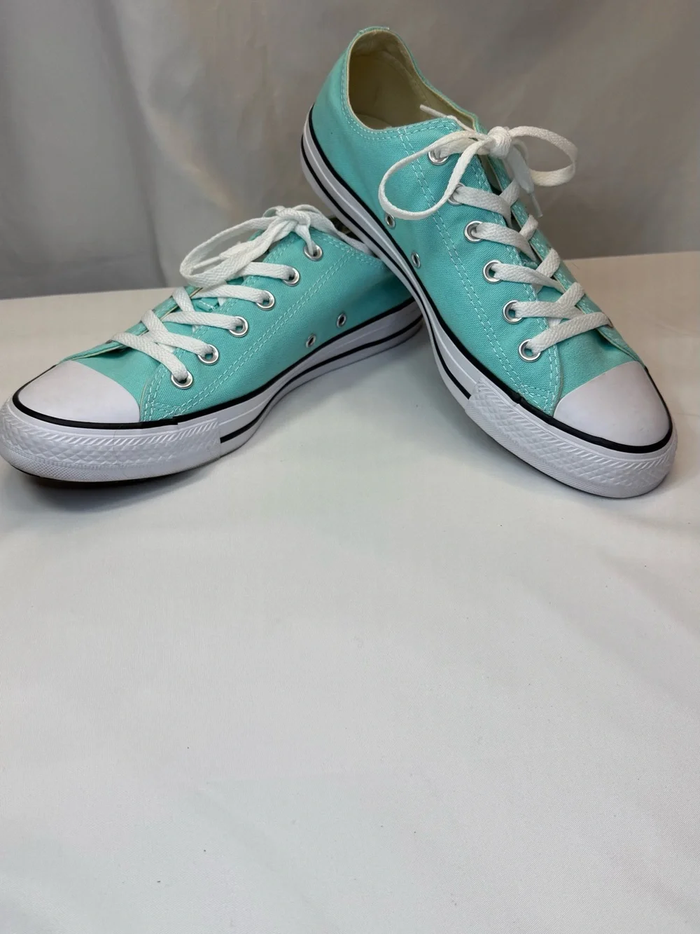 Converse CT All Star Low Top Aruba Blue Mens 8/Womens 10 Sneakers EUC/NWOT - Picture 3 of 13